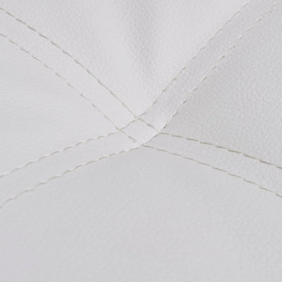 vidaXL Chaise Longue with Pillow Black Faux Leather