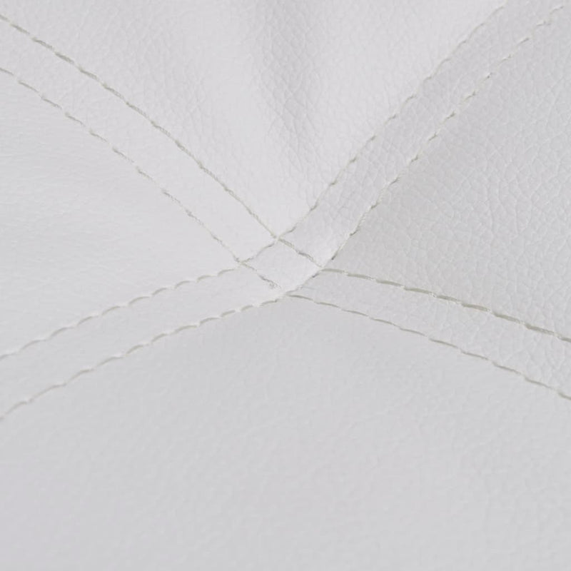 vidaXL Chaise Longue with Pillow Black Faux Leather