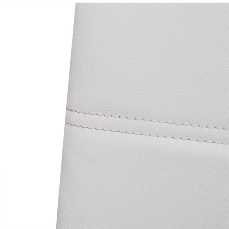 vidaXL Cantilever Dining Chairs 4 pcs Black Faux Leather