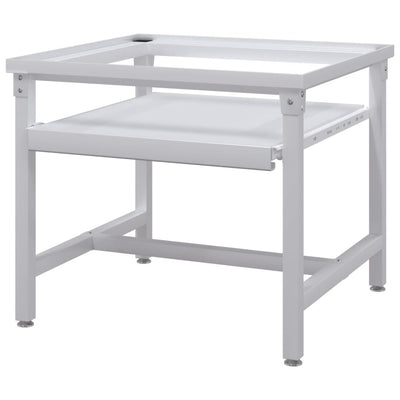 vidaXL Washing Machine Pedestal with Pull-Out Shelf White