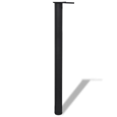 vidaXL Adjustable Table Legs 4 pcs Black 1100 mm