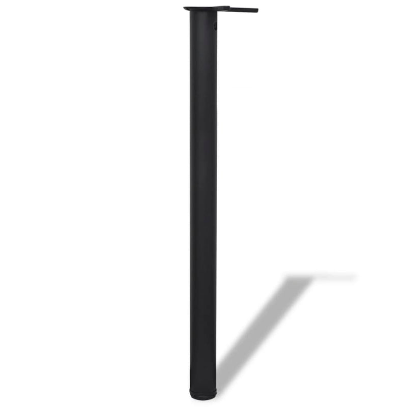vidaXL Adjustable Table Legs 4 pcs Black 1100 mm
