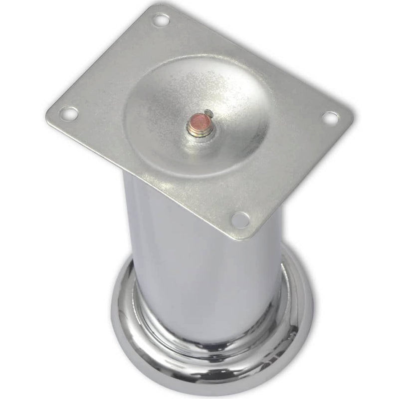 vidaXL Round Sofa Legs 4 pcs Chrome 180 mm