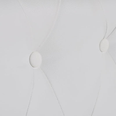 vidaXL Chesterfield 2-Seater Artificial Leather Black