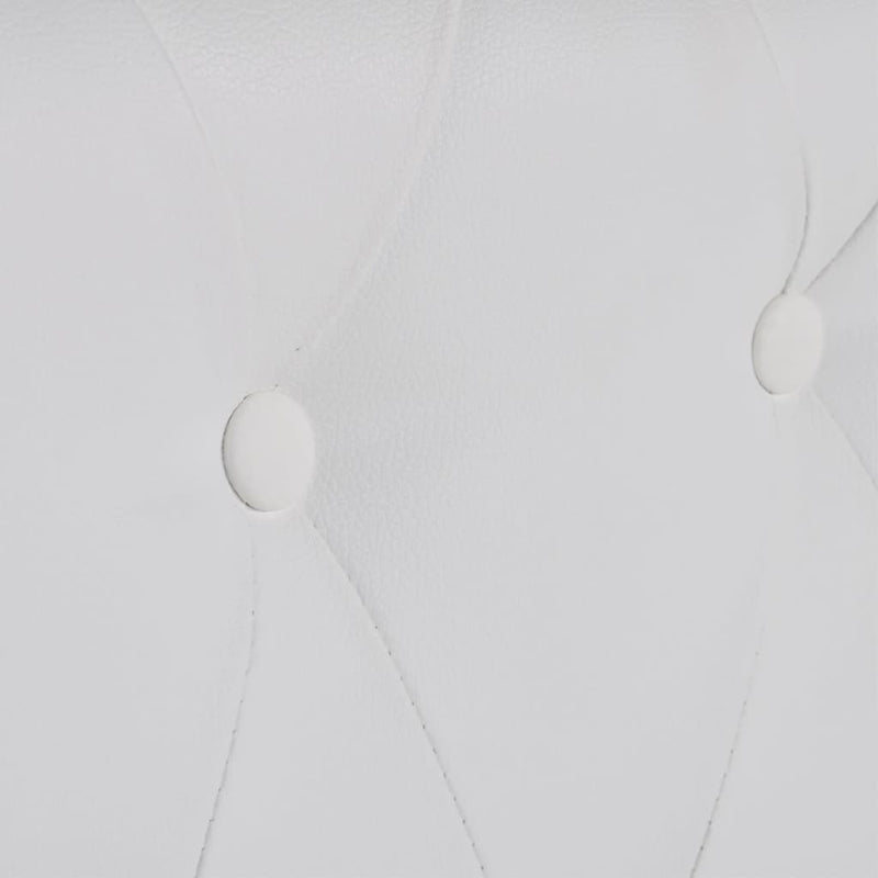 vidaXL Chesterfield 3-Seater Artificial Leather Black