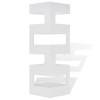 Black Square Umbrella Stand Storage Holder Walking Stick Steel 48.5 cm