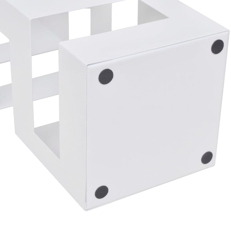 Black Square Umbrella Stand Storage Holder Walking Stick Steel 48.5 cm