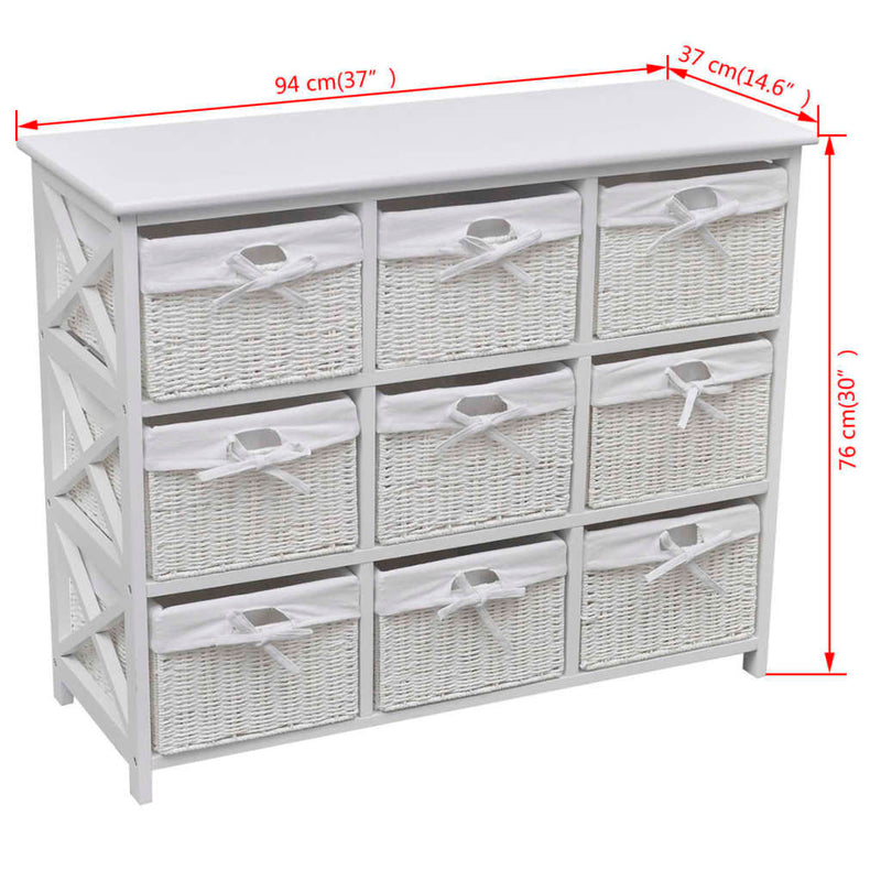 vidaXL Storage Cabinet Akron White