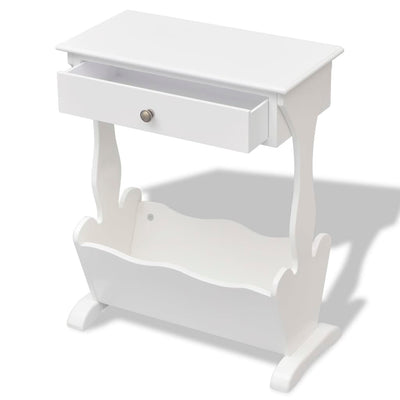 vidaXL Magazine Rack "Melrose" White