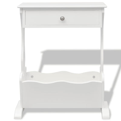 vidaXL Magazine Rack "Melrose" White
