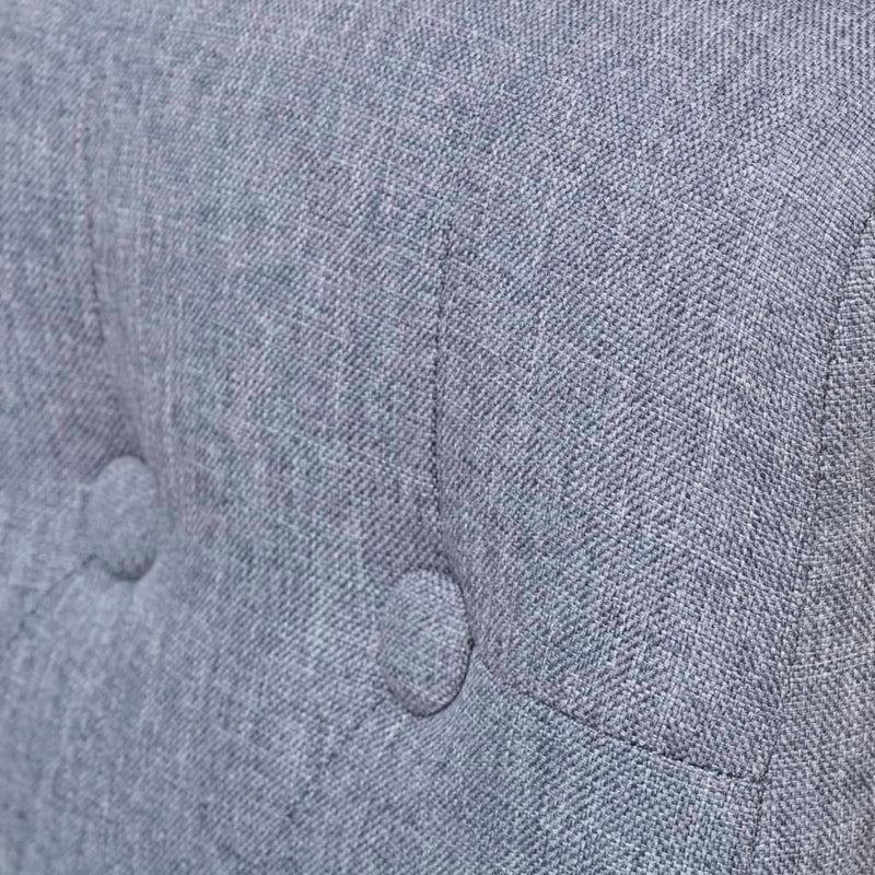 vidaXL Dining Chairs 4 pcs Grey Fabric