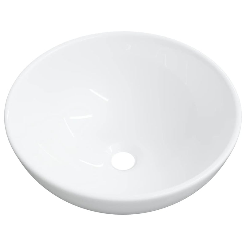 vidaXL Wash Basin White 48x25x15 cm Ceramic