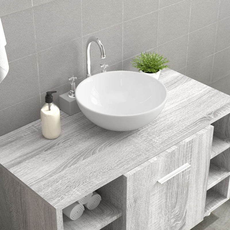 vidaXL Wash Basin White 48x25x15 cm Ceramic
