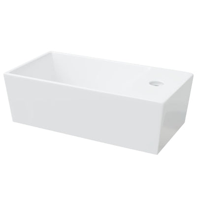 vidaXL Wash Basin White 48x25x15 cm Ceramic