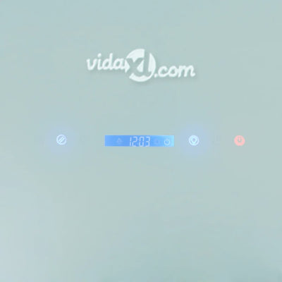 vidaXL Range Hood with Touch Display White 900 mm