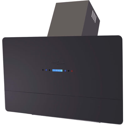 vidaXL Range Hood with Touch Display Black 900 mm