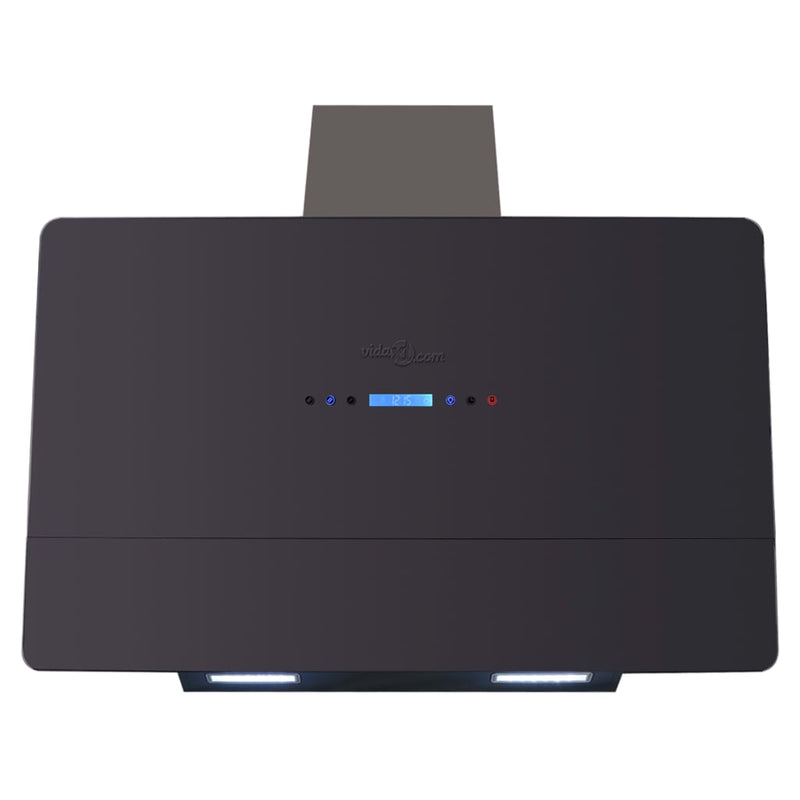 vidaXL Range Hood with Touch Display Black 900 mm