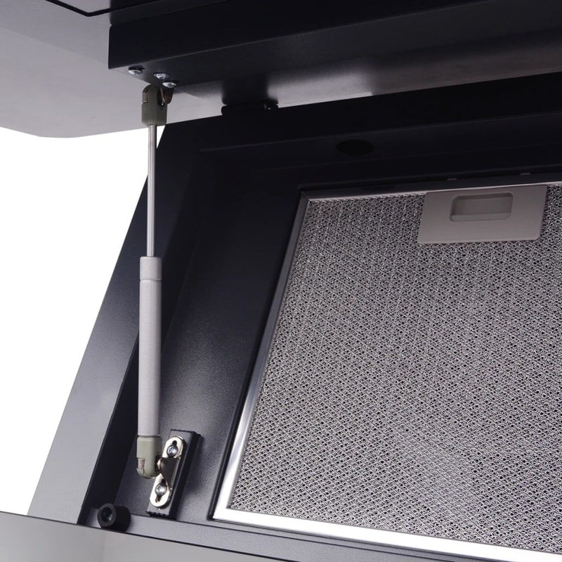 vidaXL Range Hood with Touch Display Black 900 mm