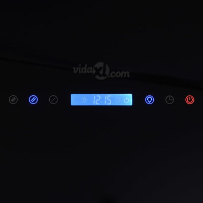 vidaXL Range Hood with Touch Display Black 900 mm
