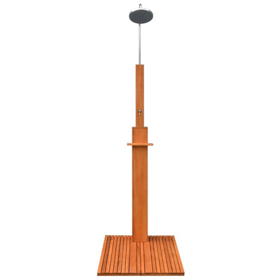 vidaXL Outdoor Shower Eucalyptus Wood and Steel