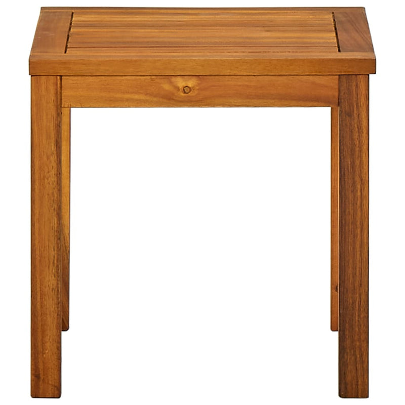 vidaXL Sun Lounger with Table Solid Acacia Wood and Textilene