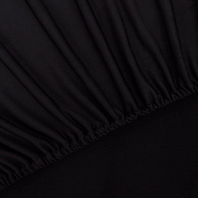 vidaXL Stretch Couch Slipcover Black Polyester Jersey