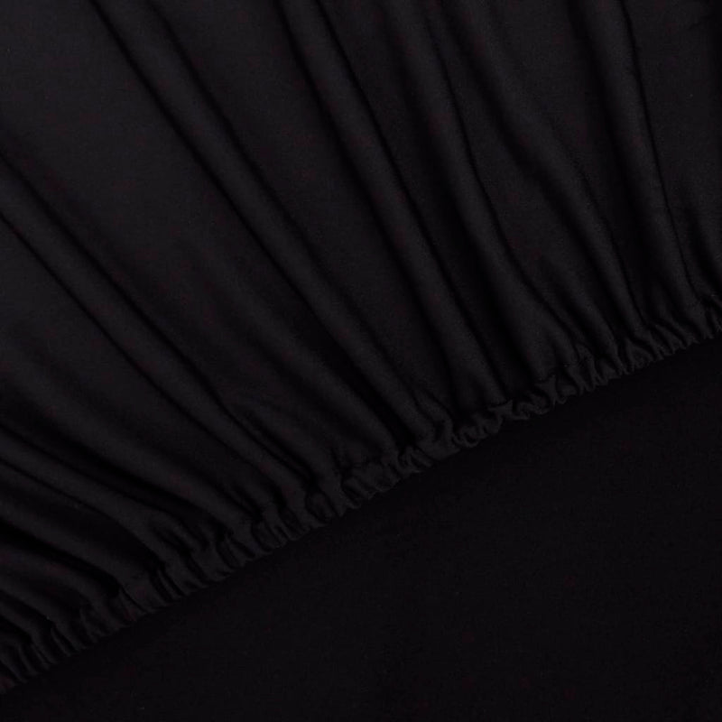 vidaXL Stretch Couch Slipcover Black Polyester Jersey