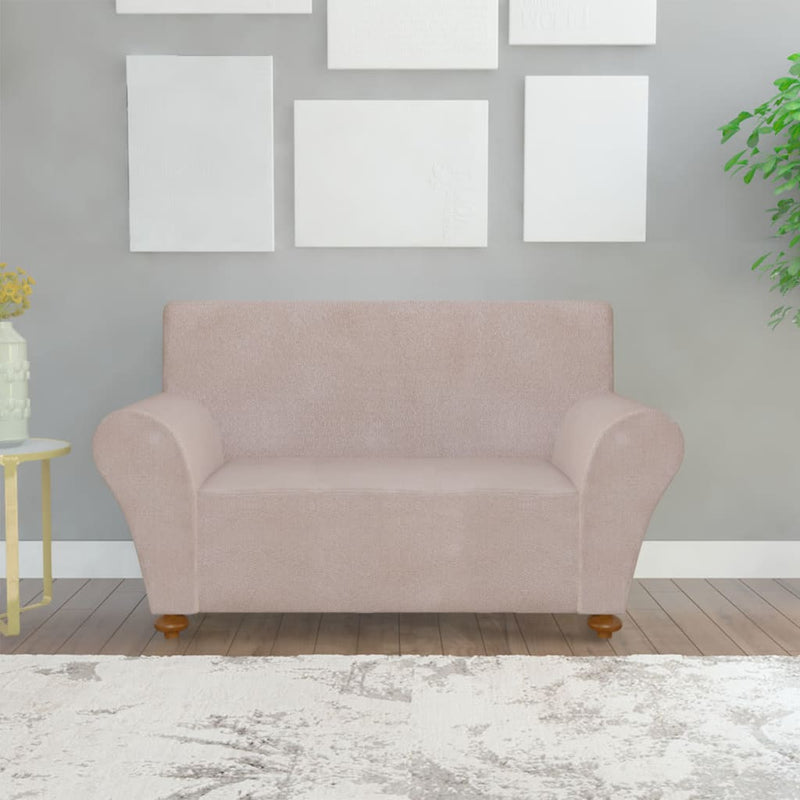 vidaXL Stretch Couch Slipcover Beige Polyester Jersey