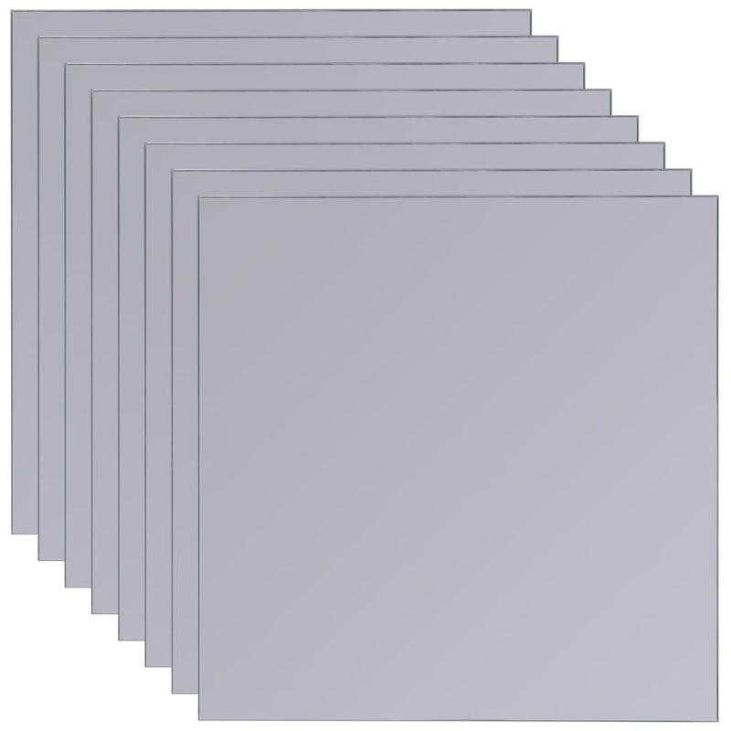 vidaXL Frameless Mirror Tiles Glass 8 pcs 20.5 cm