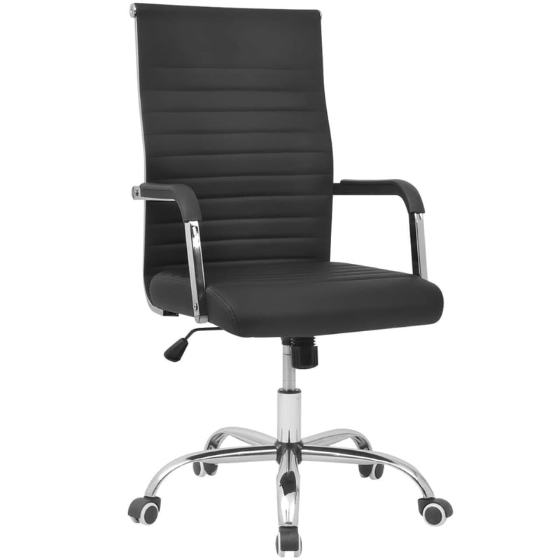 vidaXL Office Chair Artificial Leather 55x63 cm Black