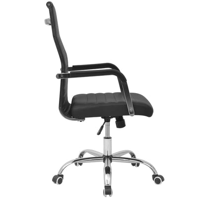vidaXL Office Chair Artificial Leather 55x63 cm Black