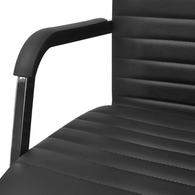 vidaXL Office Chair Artificial Leather 55x63 cm Black