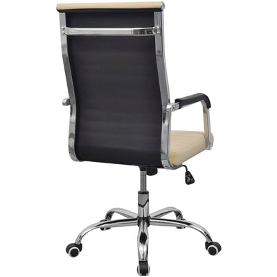 vidaXL Office Chair Artificial Leather 55x63 cm Black