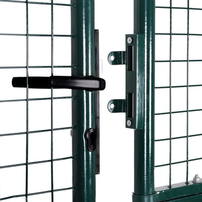vidaXL Single Door Fence Gate Powder-Coated Steel