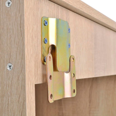 vidaXL Seven Piece Bathroom Furniture and Basin Set Beige