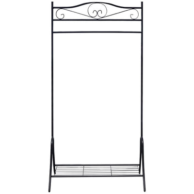 vidaXL Clothing Rack Black Steel