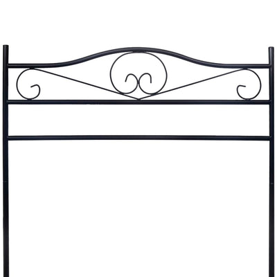vidaXL Clothing Rack Black Steel