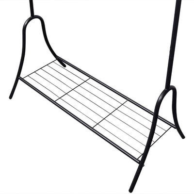 vidaXL Clothing Rack Black Steel