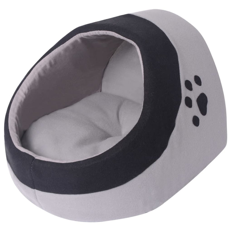 vidaXL Cat Cubby Grey and Black M