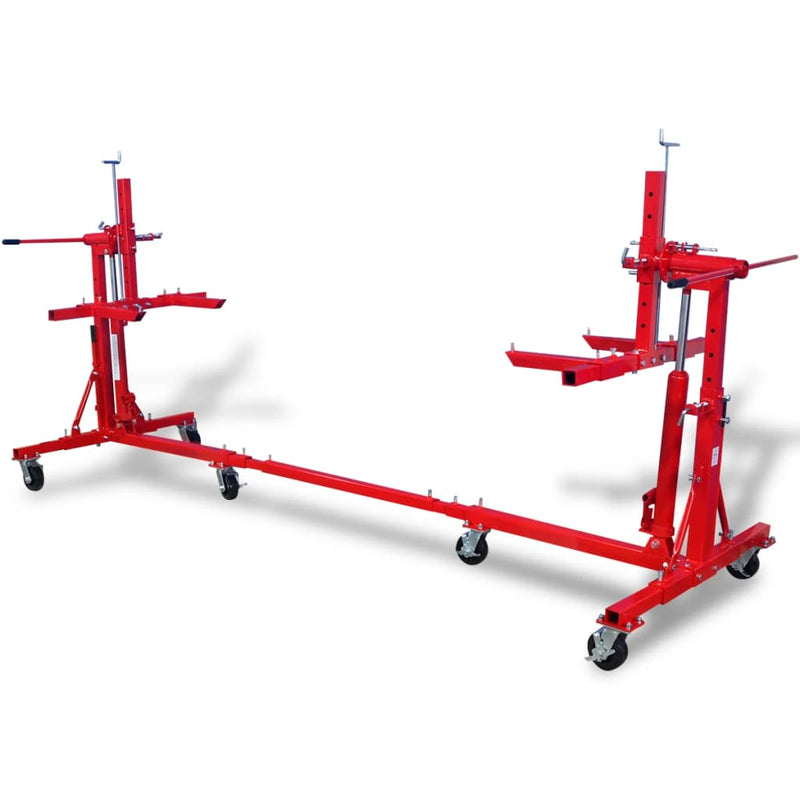 vidaXL Auto Rotisserie Red