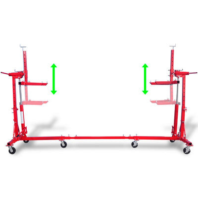 vidaXL Auto Rotisserie Red