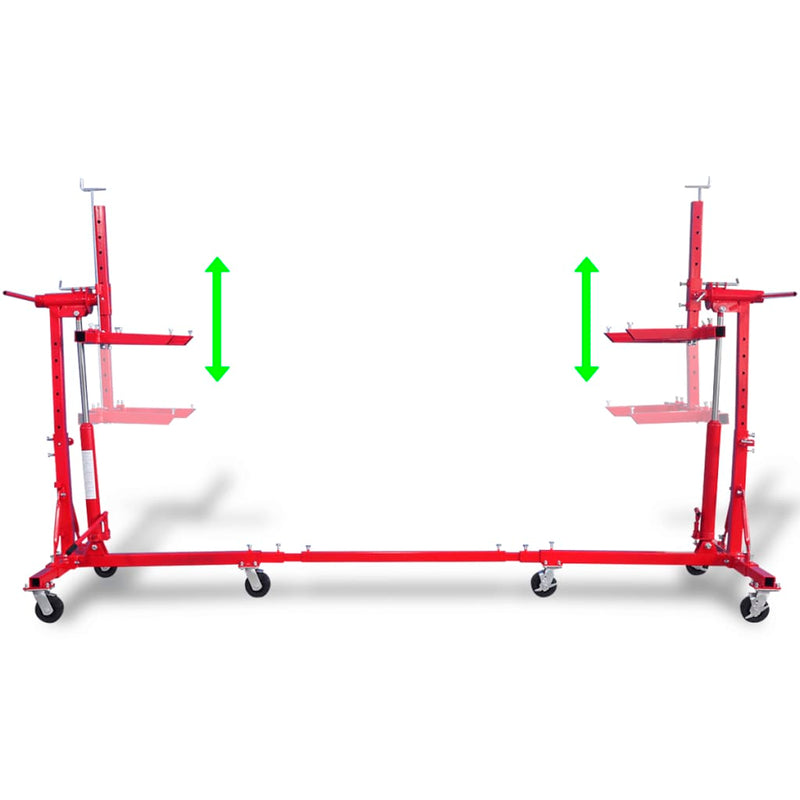 vidaXL Auto Rotisserie Red