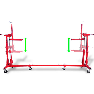 vidaXL Auto Rotisserie Red