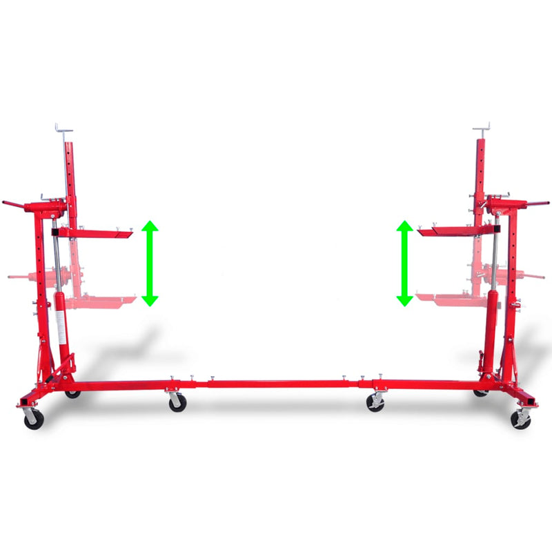 vidaXL Auto Rotisserie Red