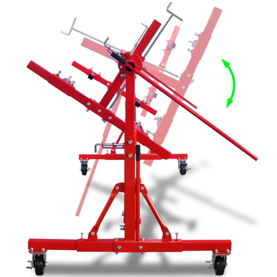 vidaXL Auto Rotisserie Red