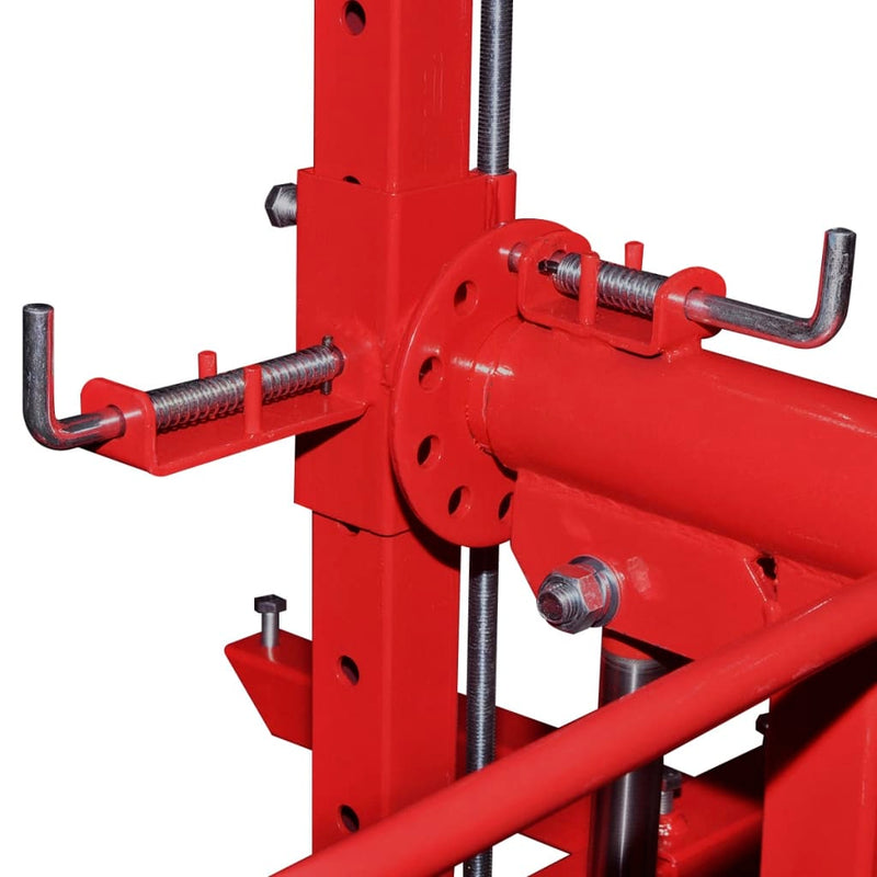 vidaXL Auto Rotisserie Red