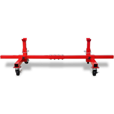 vidaXL Mobile Axle Stand Red