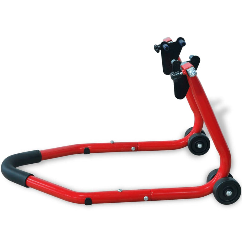 vidaXL Motorcycle Front Stand Red