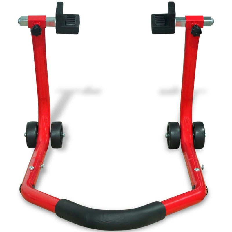 vidaXL Motorcycle Rear Paddock Stand Red