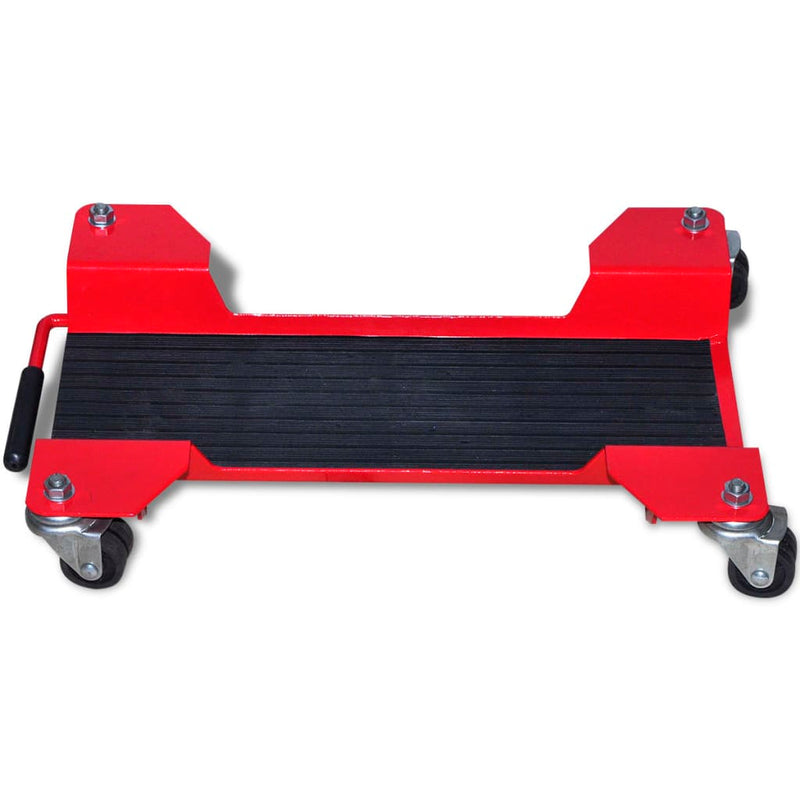 vidaXL Motorcycle Dolly Centre Stand Red